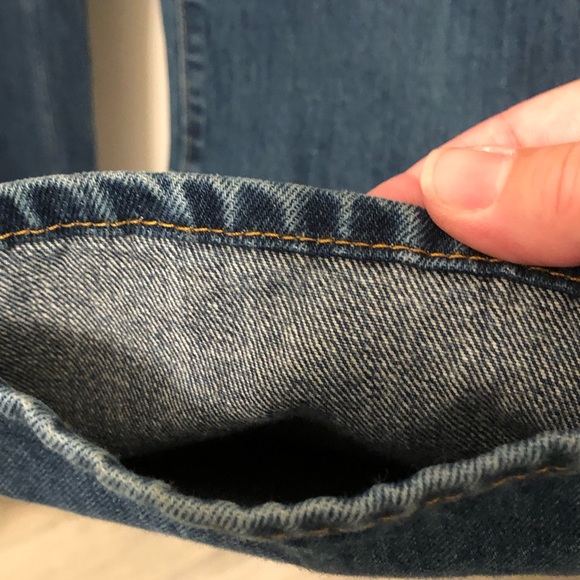 28. Lands End, Dark Wash, Denim, Straight Leg - Picture 7 of 13